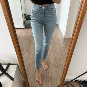 Re/Done Light Blue Ankle Jeans